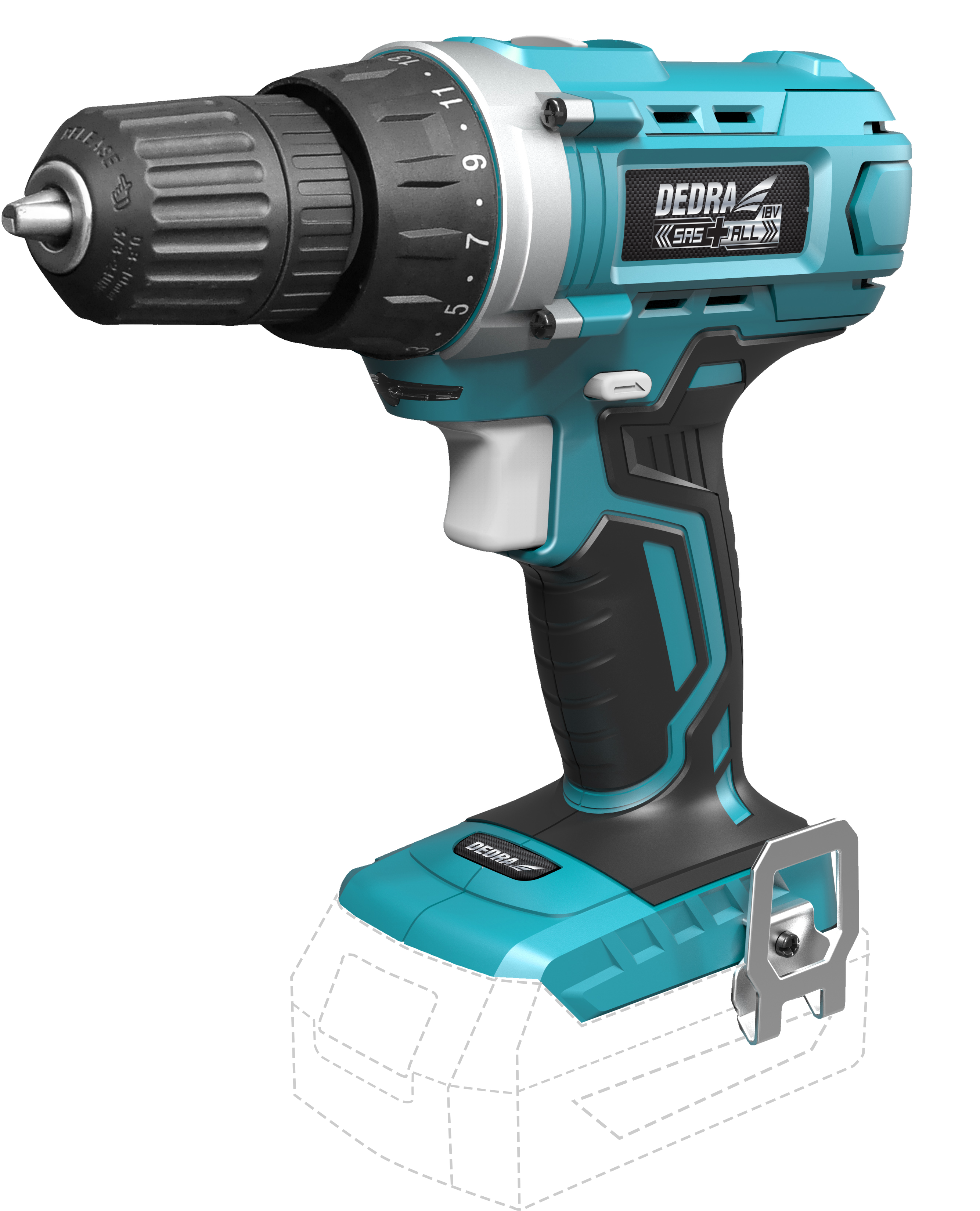 Wiertarko-wkrętarka uchwyt 10mm 18V(DED7040)