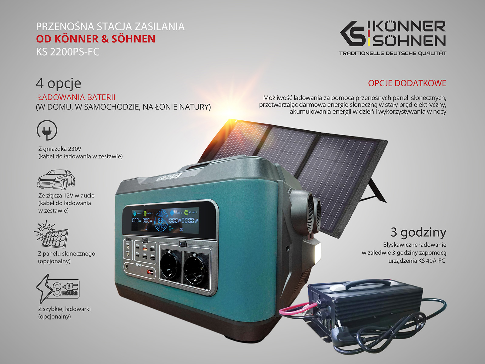 Przenośna (mobilna) elektrownia KS 2200PS-FC - obrazek 11