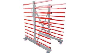 Dwustronny rozciągany wózek lakierniczy, stojak, regał Holzmann TAW70DUO