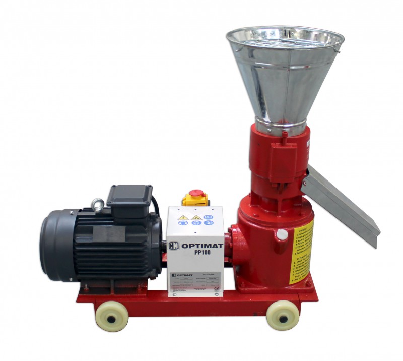 Peleciarka Granulator Paszy Peletu Optimat PP100 100 kg/h - Ø119 mm, peleciarki (77225) - obrazek 2