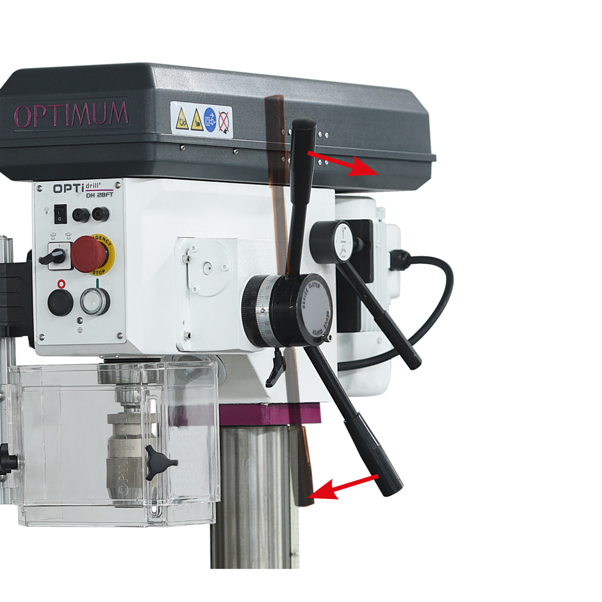 Wiertarka stołowa Optimum OPTIdrill DH 24FT (3020244) - obrazek 2