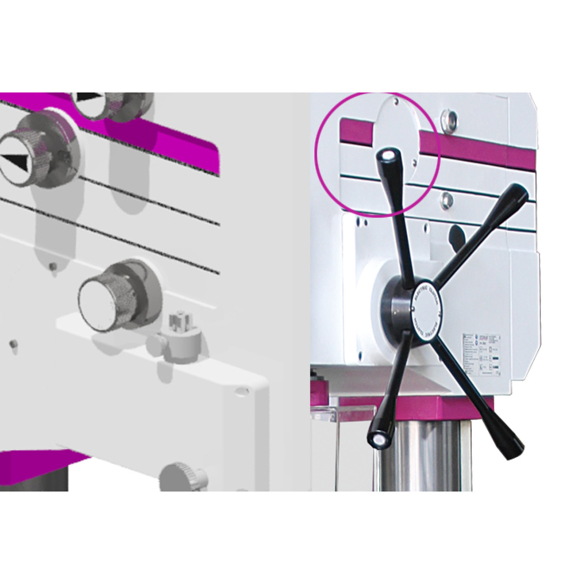 Wiertarka z przekładnią Optimum OPTIdrill DH 35G (3034250) - obrazek 2
