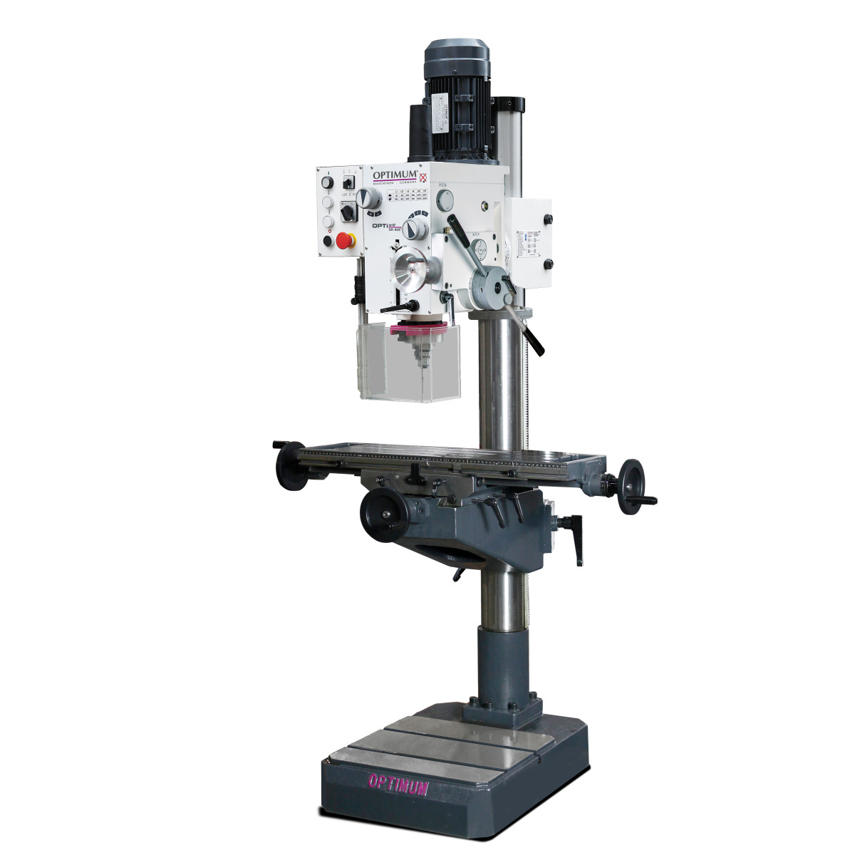 Wiertarka z przekładnią filarową i stołem poprzecznym Optimum OPTIdrill DH 40CTP (3034352)