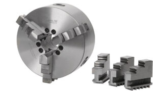 OPTIMUM Uchwyt tokarski trójszczękowy mocowanie centralne Optimum  Ø 200 mm Camlock DIN ISO 702-2 nr 5 (3442764)