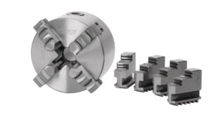 Uchwyt tokarski czteroszczękowy, indywidualne mocowanie Optimum Ø 125 mm (3442874)