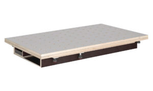Blat stołu Unicraft Płyta perforowana HPL 1200x800/1600x1200, Ø20 mm, z szufladą (6112002)
