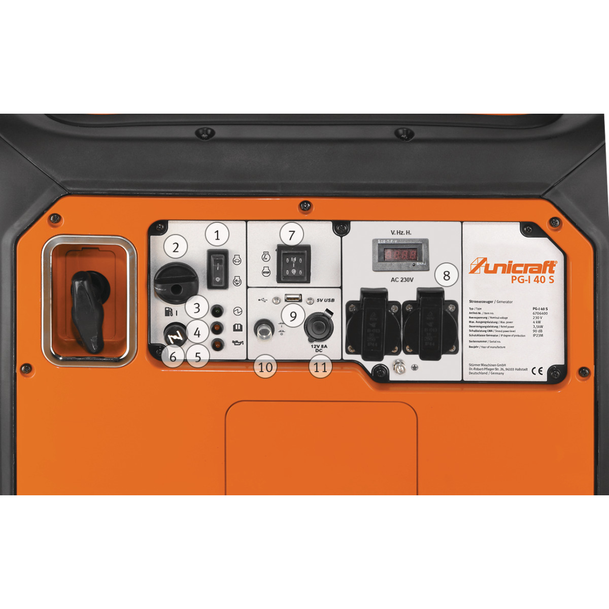 Inwerterowy generator prądu Unicraft PG-I 40 S (6706400) - obrazek 4