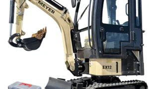 Minikoparka gąsienicowa MEYER EX12 z kabiną (skrętne ramię + joystick) (EX12JYSB+K)