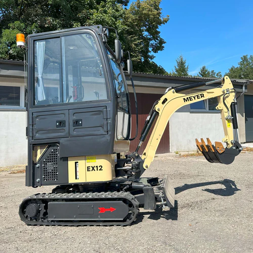 Minikoparka gąsienicowa MEYER EX12 z kabiną (skrętne ramię + joystick) (EX12JYSB+K) - obrazek 2