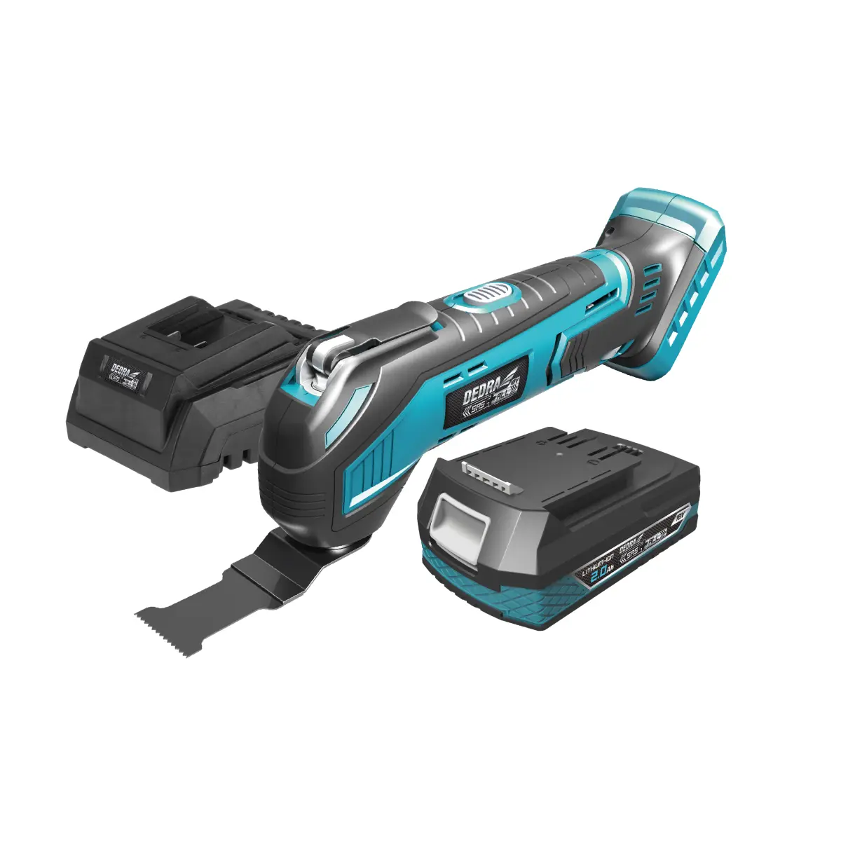 Zestaw narzędzi DEDRA SAS+ALL multitool, akumulator 2Ah, ładowarka (DED7030H2)