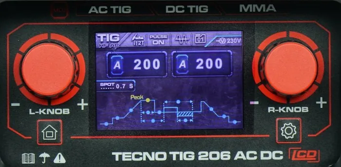 TECNO TIG 206 AC/DC LCD (TTIG206ACLCD) - obrazek 5