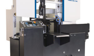 W pełni automatyczna dwukolumnowa pozioma piła taśmowa do metalu Metallkraft HMBS 400 CNC (3690161)