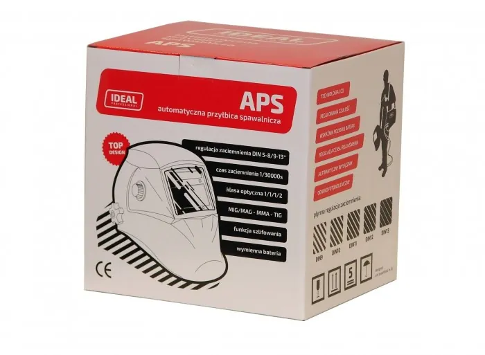 Przyłbica automatyczna IDEAL APS-616G BLACK TrueColour - obrazek 4