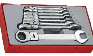 Klucze płasko-oczkowe przegubowe z zapadką TT6508RF (131900102)