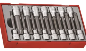 15-elementowy zestaw nasadek trzpieniowych typu Ribe i XZN, z chwytem kwadratowym 1/2" Teng Tools TTRS15 (143880102)