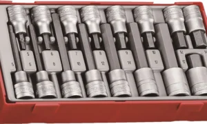 16-elementowy zestaw grotów wymiennych typu imbus z chwytem kwadratowym 1/2" Teng Tools TTHEX16 (237660105)