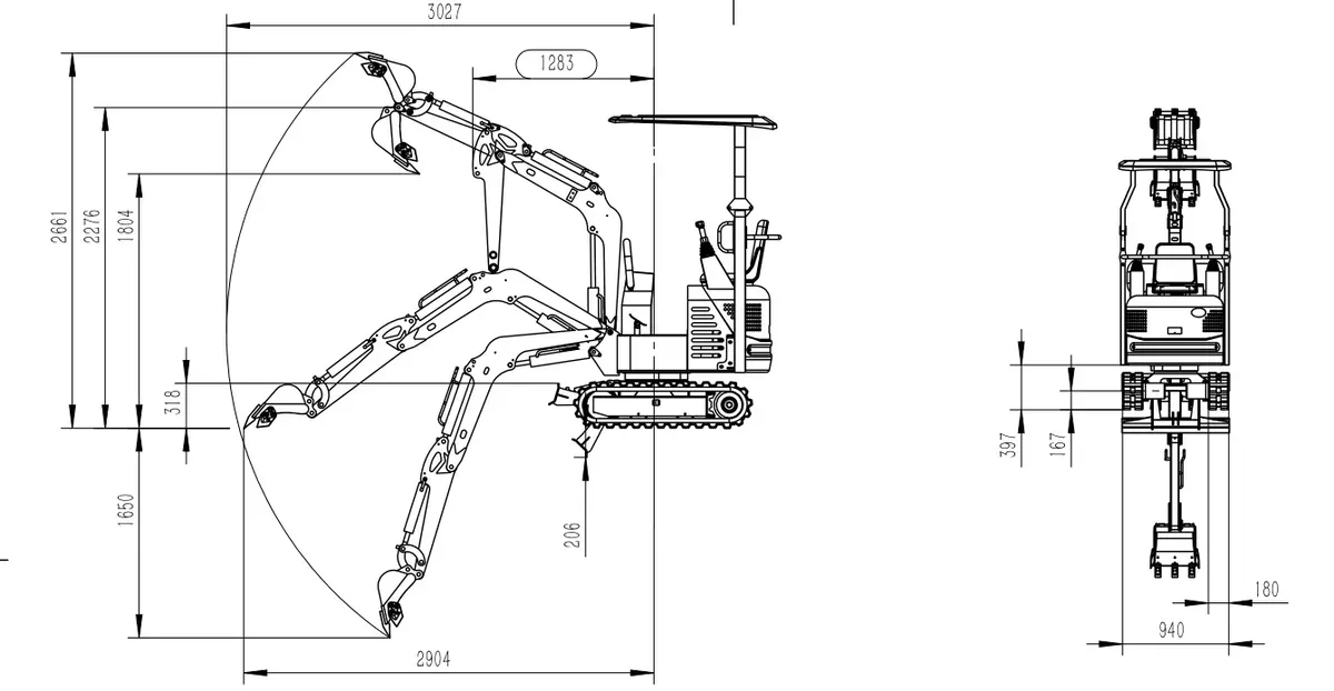 Koparka KRAFT MACHINES KE12WHT - obrazek 17