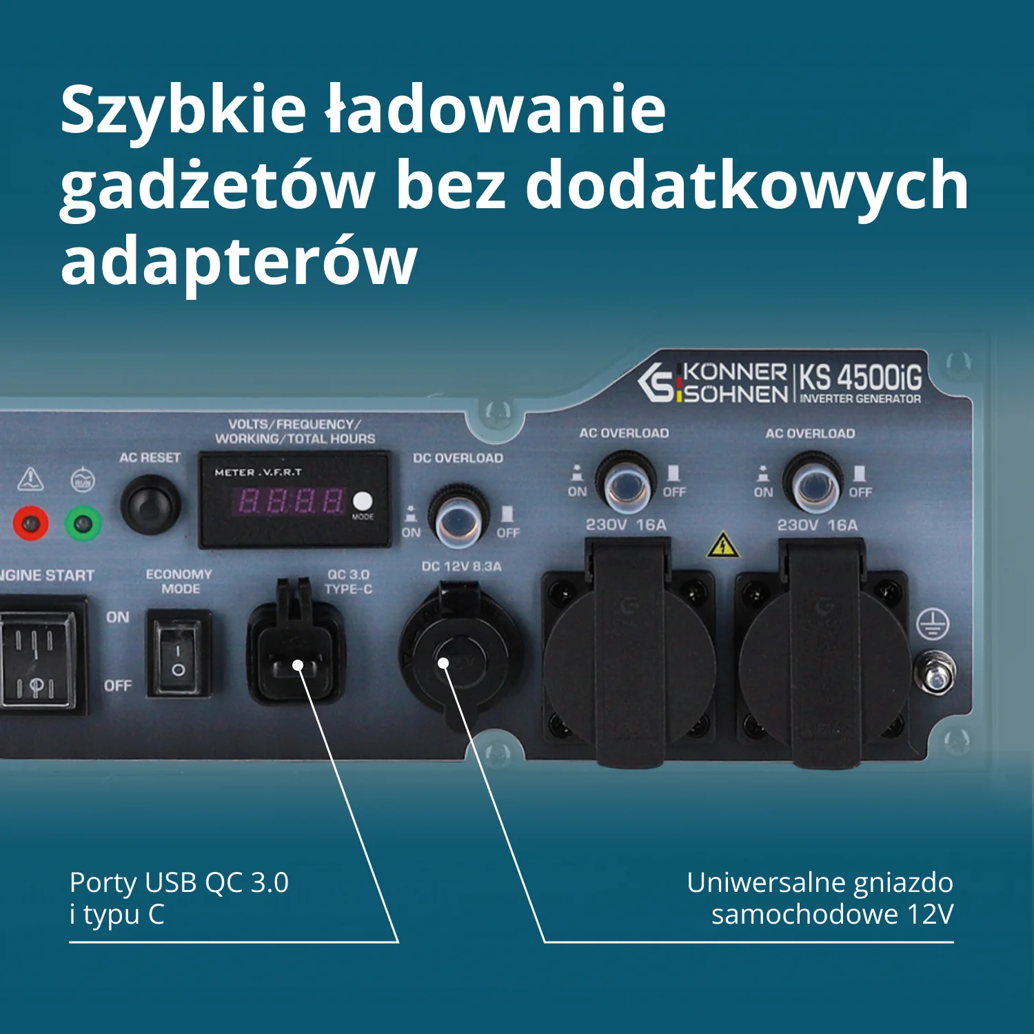 Generator inwertorowy KS 4500iG - obrazek 9