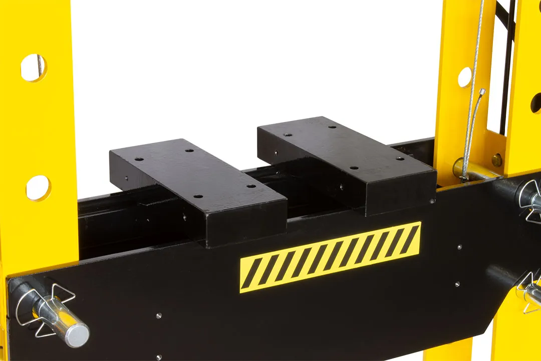 Prasa hydrauliczna warsztatowa 75 ton | pneumatyczno-ręczna | ruchomy tłok (WP75 ) - obrazek 7