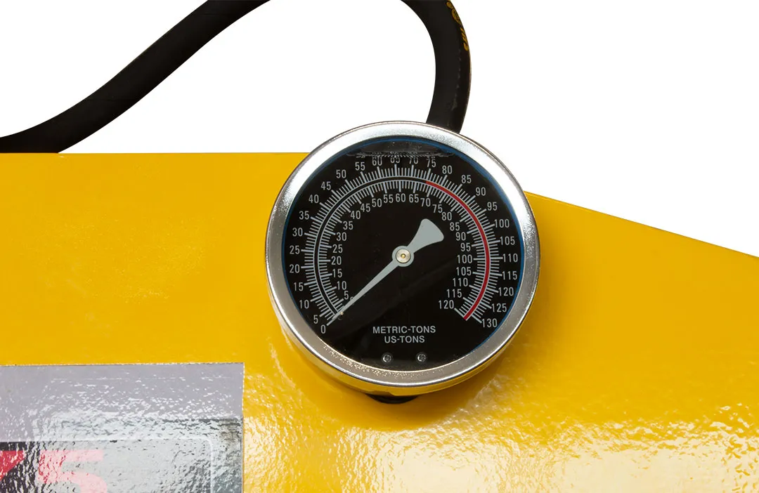 Prasa hydrauliczna warsztatowa 75 ton | pneumatyczno-ręczna | ruchomy tłok (WP75 ) - obrazek 6