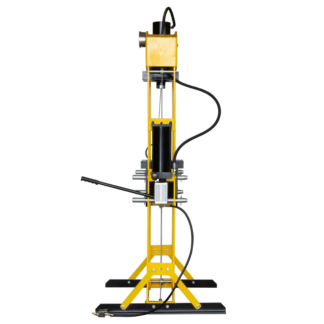 Prasa hydrauliczna warsztatowa 75 ton | pneumatyczno-ręczna | ruchomy tłok (WP75 ) - obrazek 3