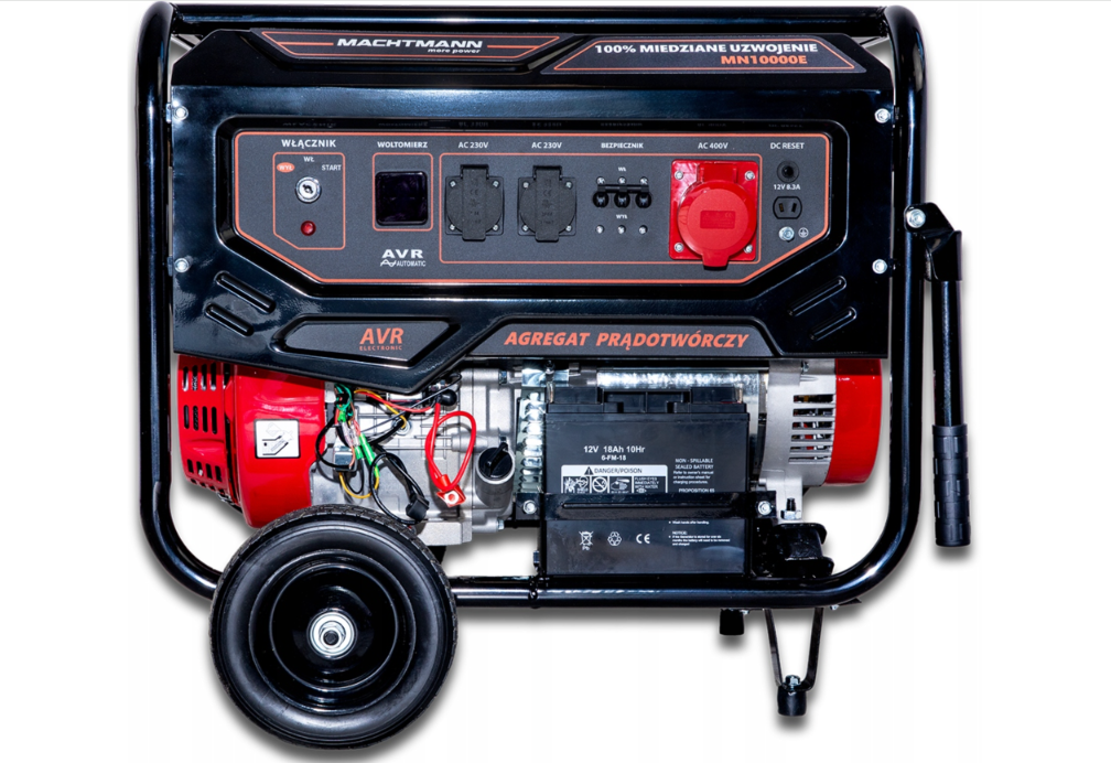 AGREGAT PRĄDOTWÓRCZY GENERATOR BENZYNA 10,0 kVA MACHTMANN MN10000E (MN10000E)