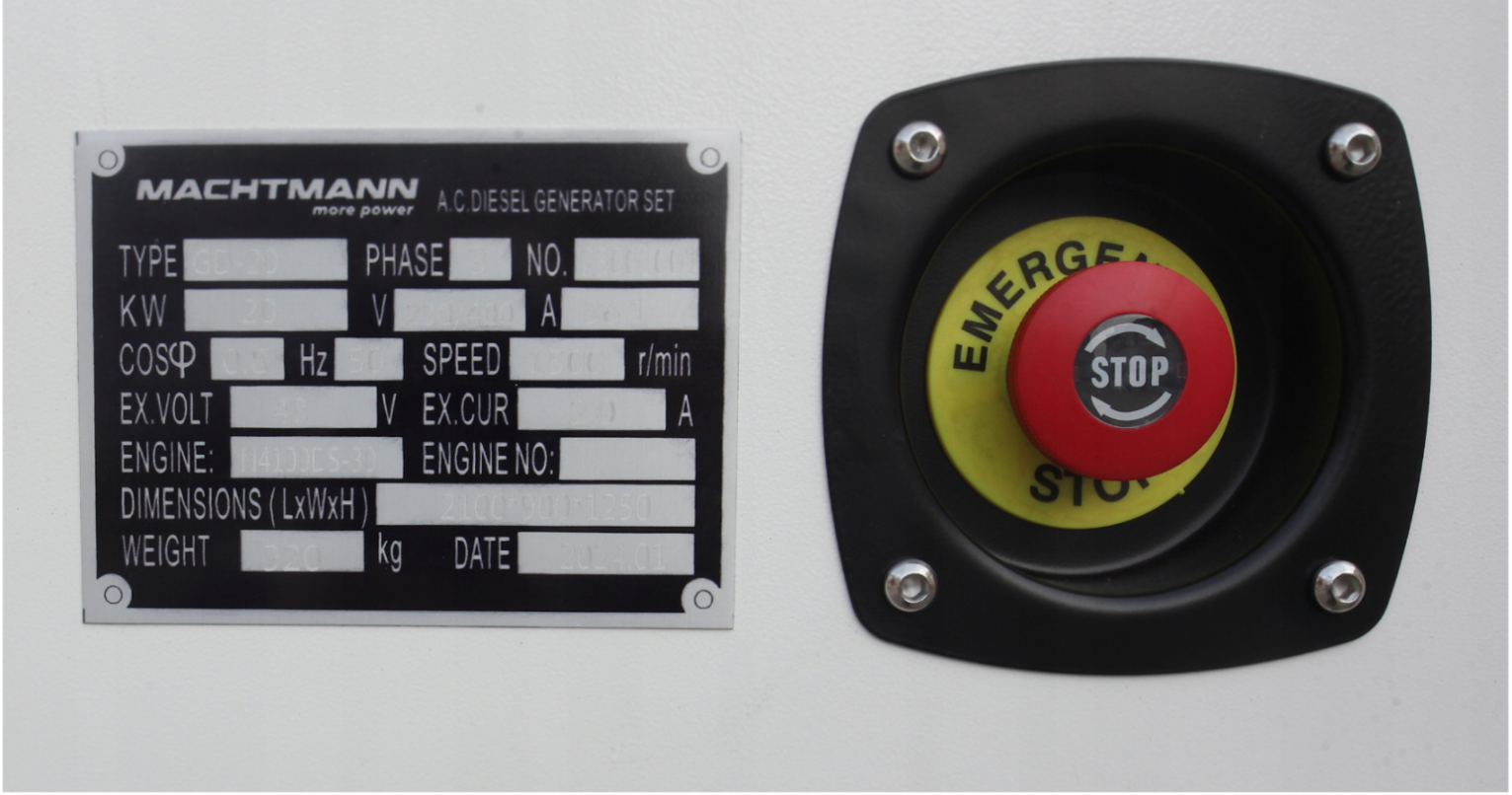 Agregat prądotwórczy MACHTMANN 80KW YUCHAI MN-YC80 (MN-YC80) - obrazek 8