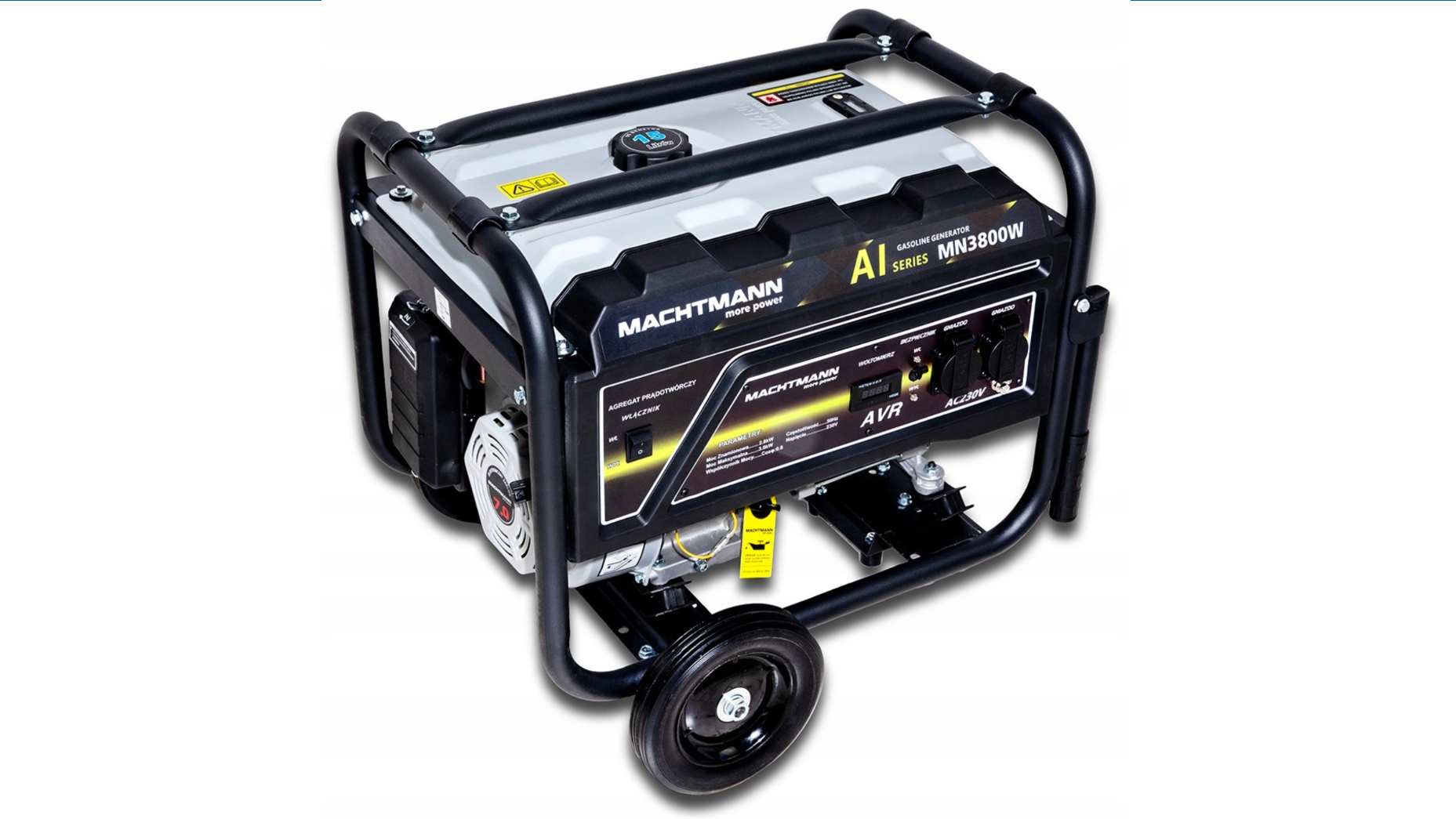 AGREGAT PRĄDOTWÓRCZY GENERATOR BENZYNA 3000W MACHTMANN MN3800W (MN3800W) - obrazek 2