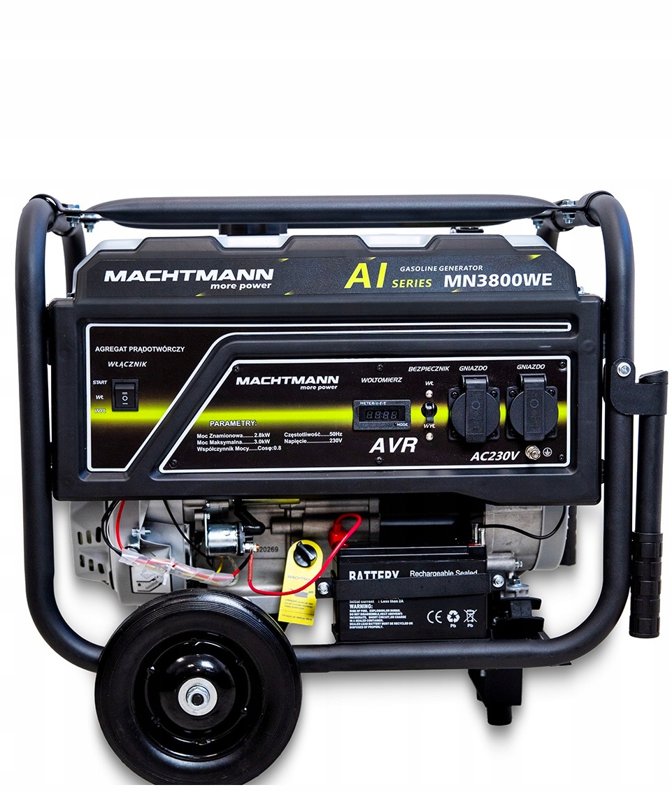 AGREGAT PRĄDOTWÓRCZY GENERATOR 3000W MACHTMANN MN3800WE Marka Machtmann