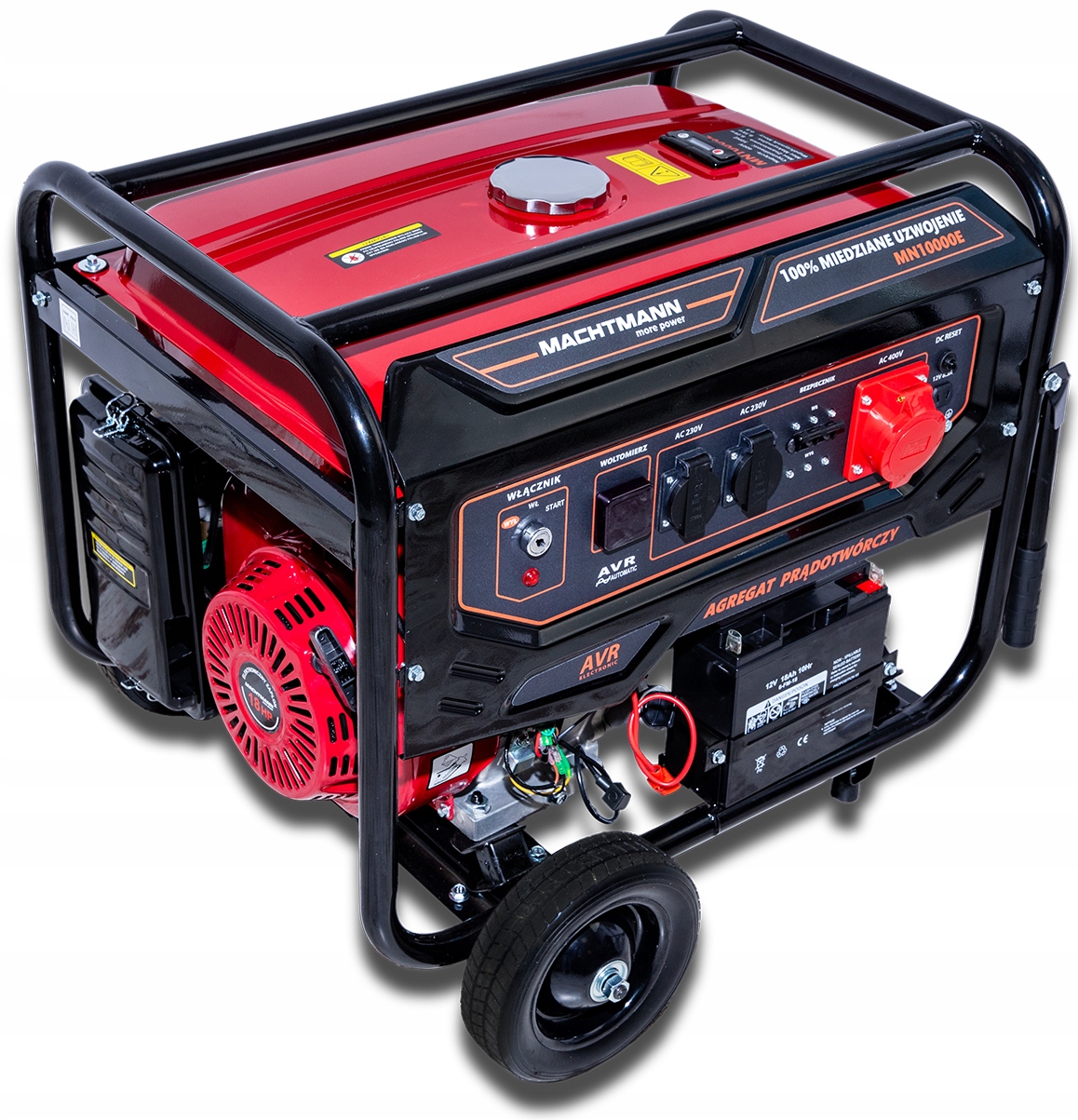 AGREGAT PRĄDOTWÓRCZY GENERATOR BENZYNA 10,0 kVA MACHTMANN MN10000E Kod producenta MN10000E
