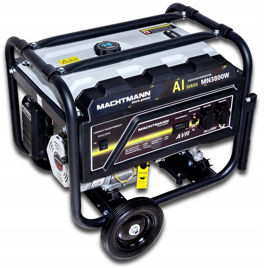 AGREGAT PRĄDOTWÓRCZY GENERATOR BENZYNA 3000W MACHTMANN MN3800W Kod producenta MN3800W