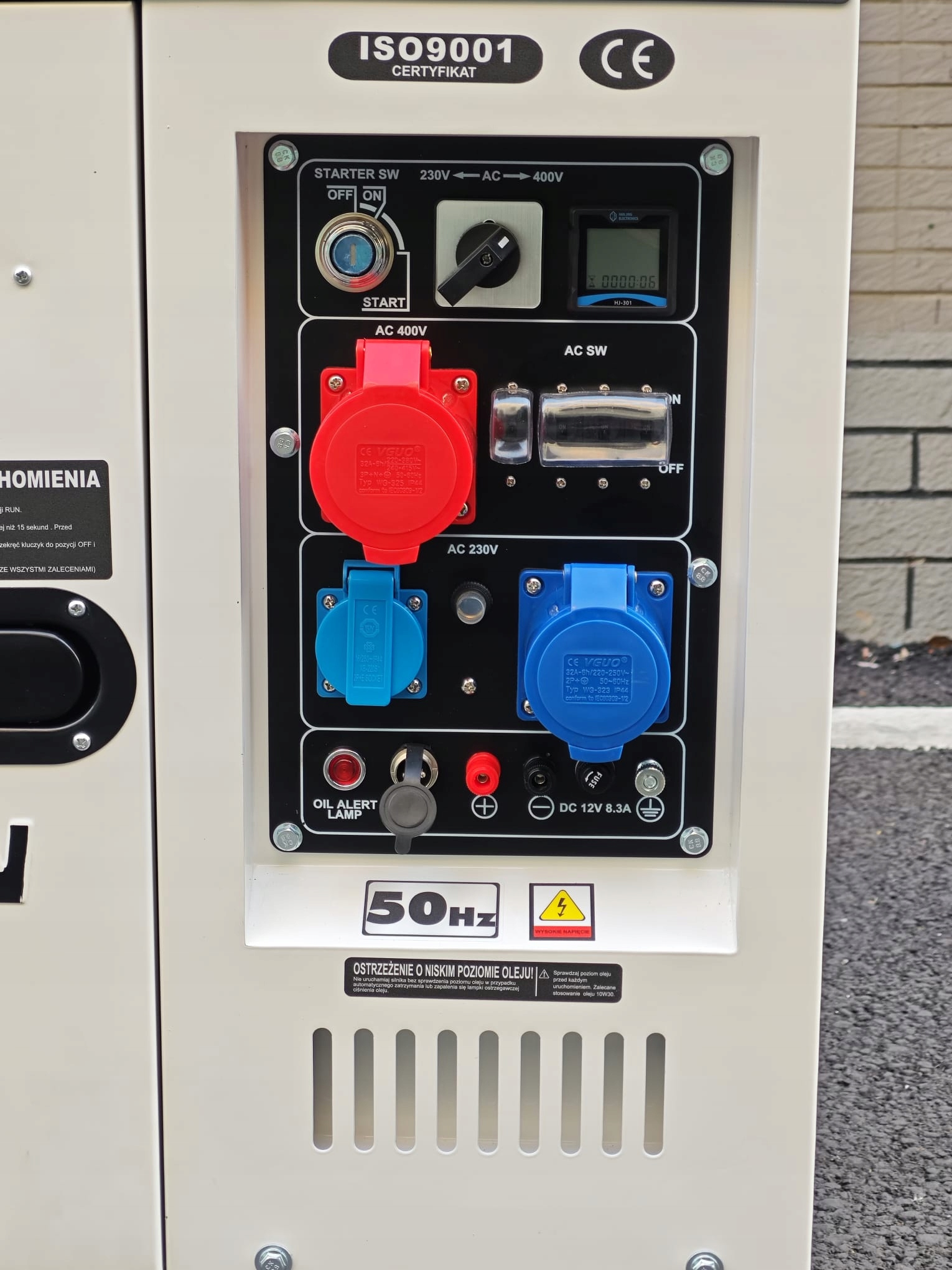 Agregat Prądotwórczy Diesel Machtmann 9500WD ATS 400V 9.4 kVA Trójfazowy Kod producenta MN9500WD-ATS
