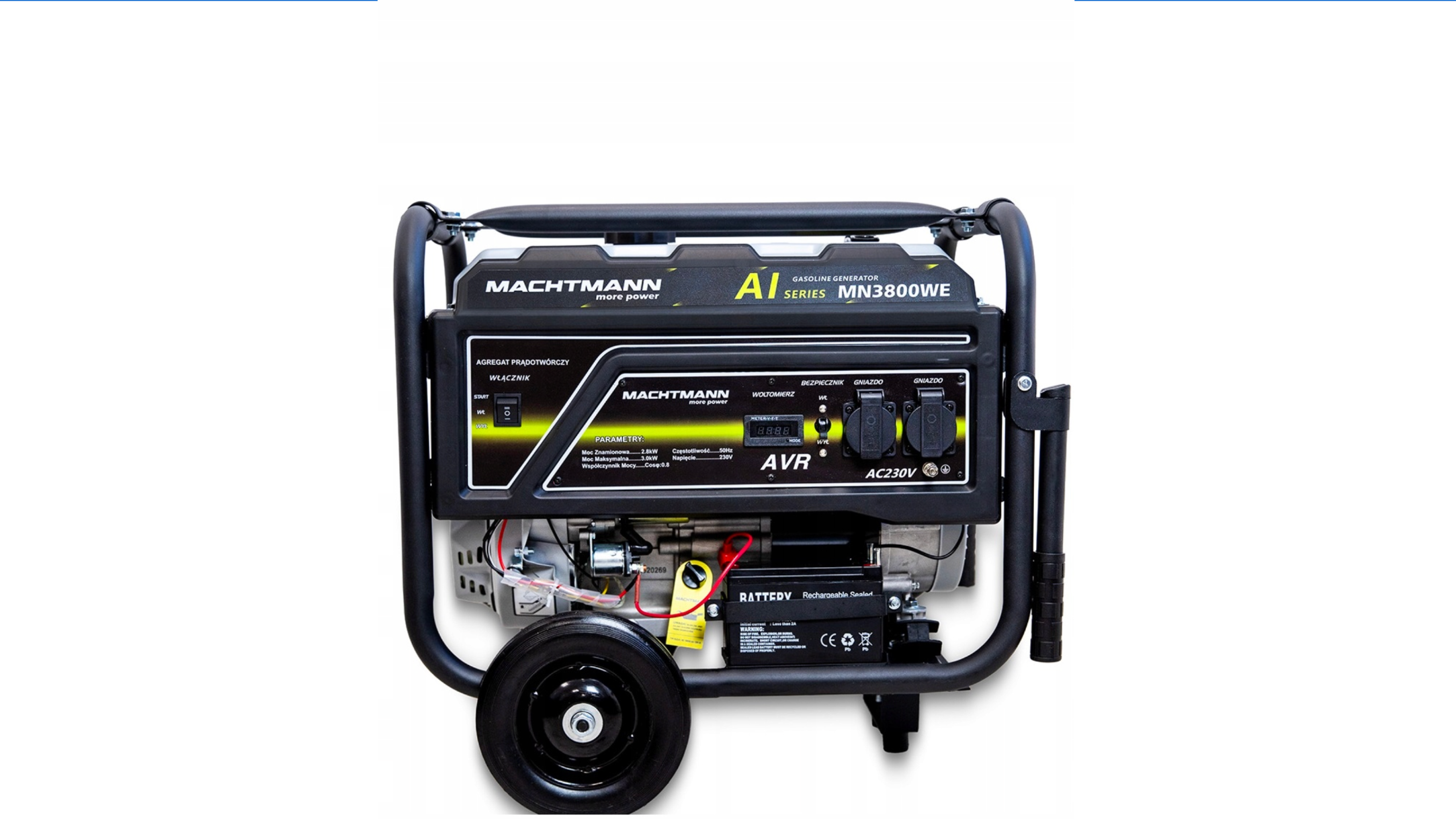 AGREGAT PRĄDOTWÓRCZY GENERATOR 3000W MACHTMANN MN3800WE (MN3800WE) - obrazek 2