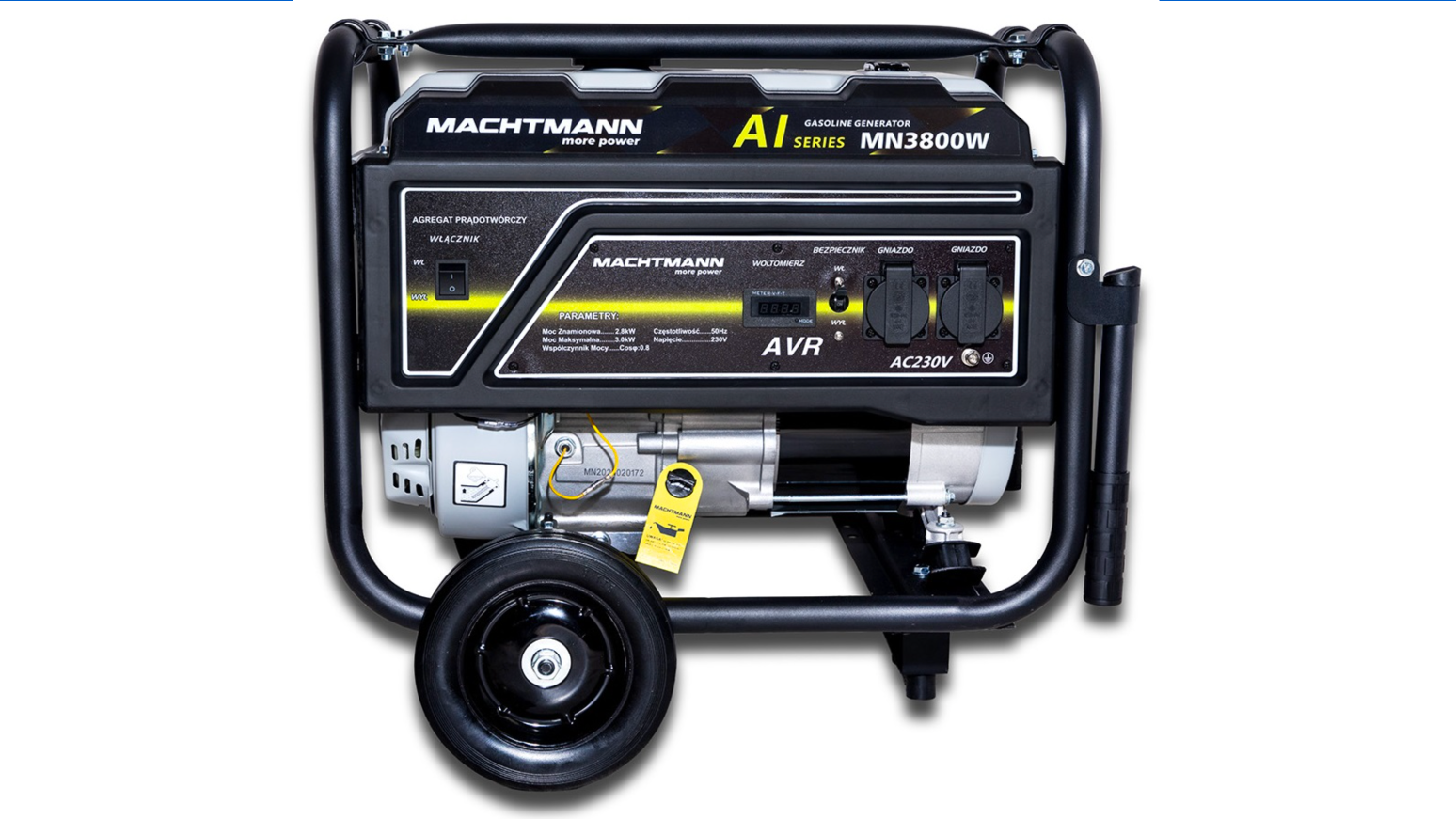 AGREGAT PRĄDOTWÓRCZY GENERATOR BENZYNA 3000W MACHTMANN MN3800W (MN3800W)