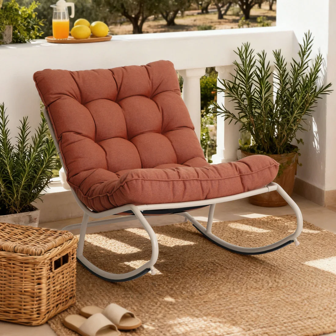 AGAVA FOTEL BUJANY TERRACCOTA (008168) - obrazek 3