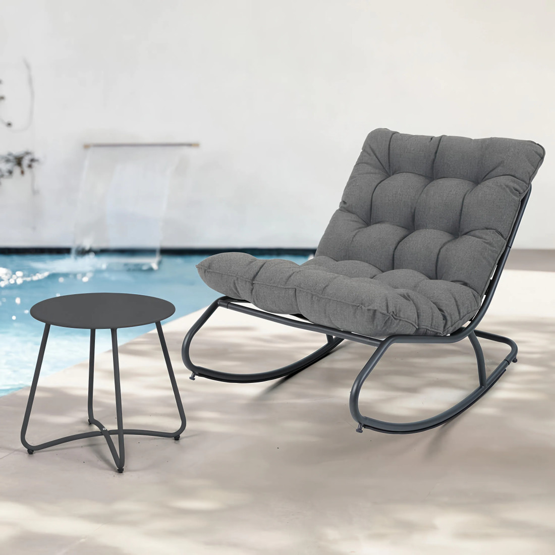 AGAVA+STOLIK ART ZESTAW DARK GREY (007917) - obrazek 3