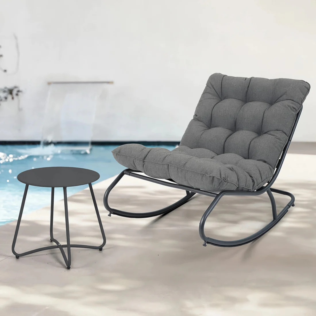 AGAVA+STOLIK ART ZESTAW DARK GREY (007917) - obrazek 3