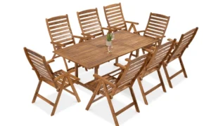 AKADIA DINING 200/8 ZESTAW ACACIA WOOD (008104)