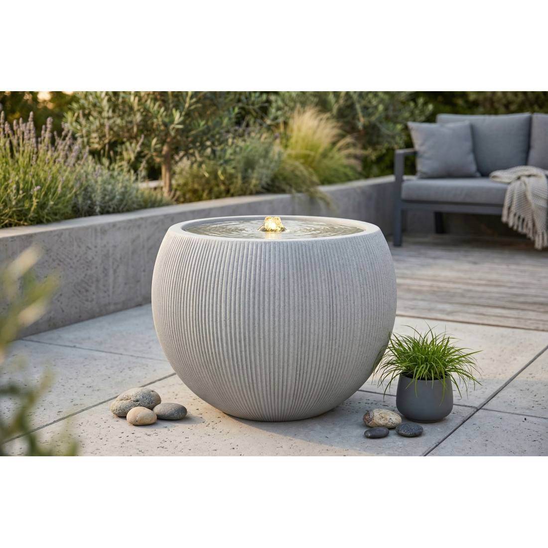 AQUALIGHT FONTANNA LED FI53x41.5CM LIGHT BEIGE (009006) - obrazek 3