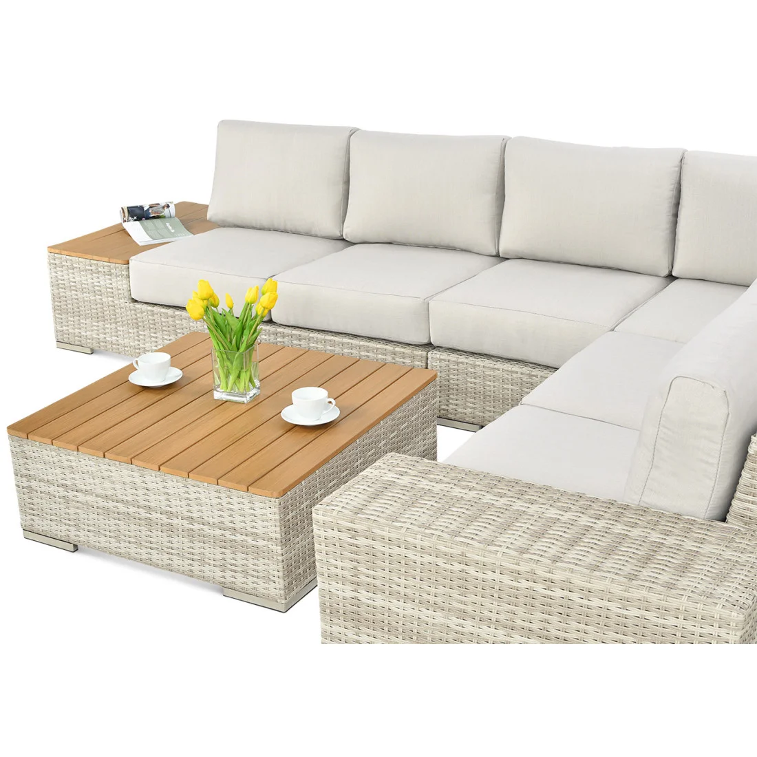 AVOCADO WOOD NAROŻNIK BEIGE (002622) - obrazek 5