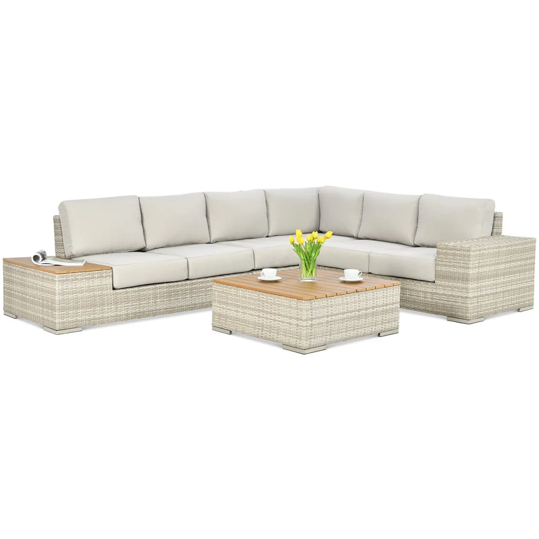 AVOCADO WOOD NAROŻNIK BEIGE (002622) - obrazek 2