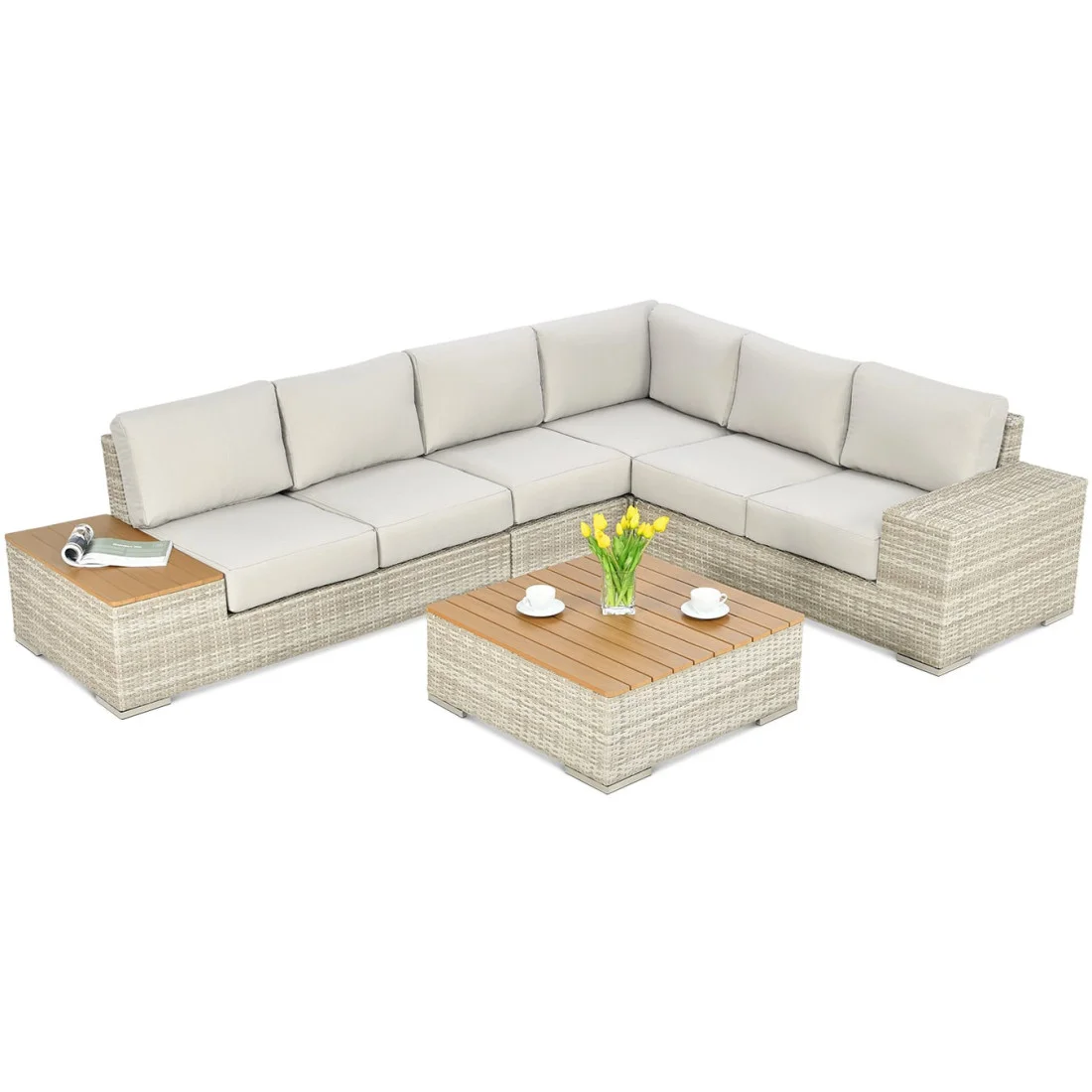 AVOCADO WOOD NAROŻNIK BEIGE (002622) - obrazek 3