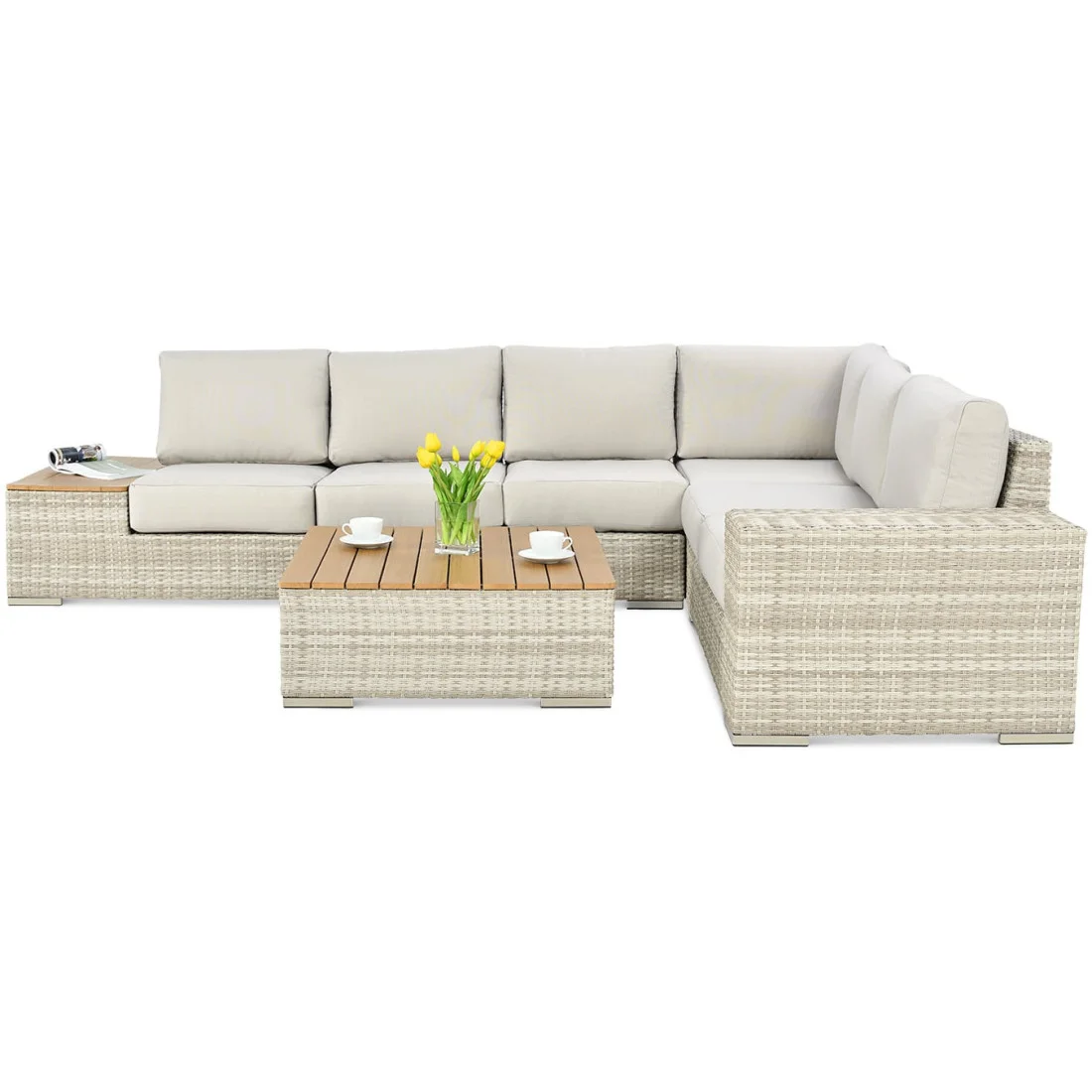 AVOCADO WOOD NAROŻNIK BEIGE (002622) - obrazek 4
