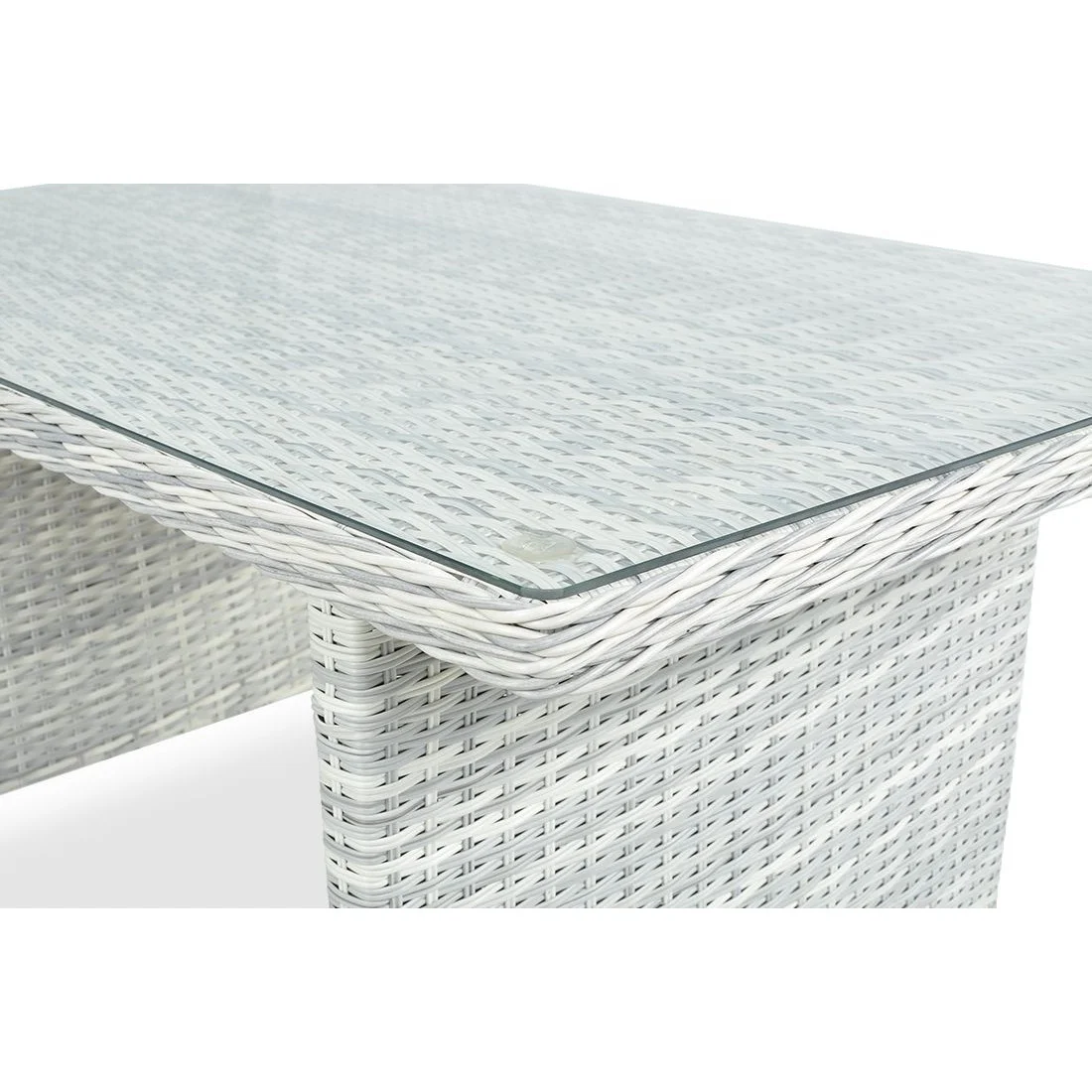 BALTIMORE DINING ZESTAW+PUFY WHITE GREY (003063) - obrazek 9