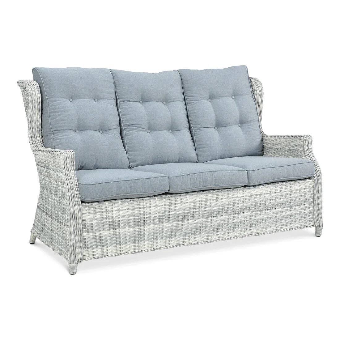 BALTIMORE DINING ZESTAW+PUFY WHITE GREY (003063) - obrazek 6