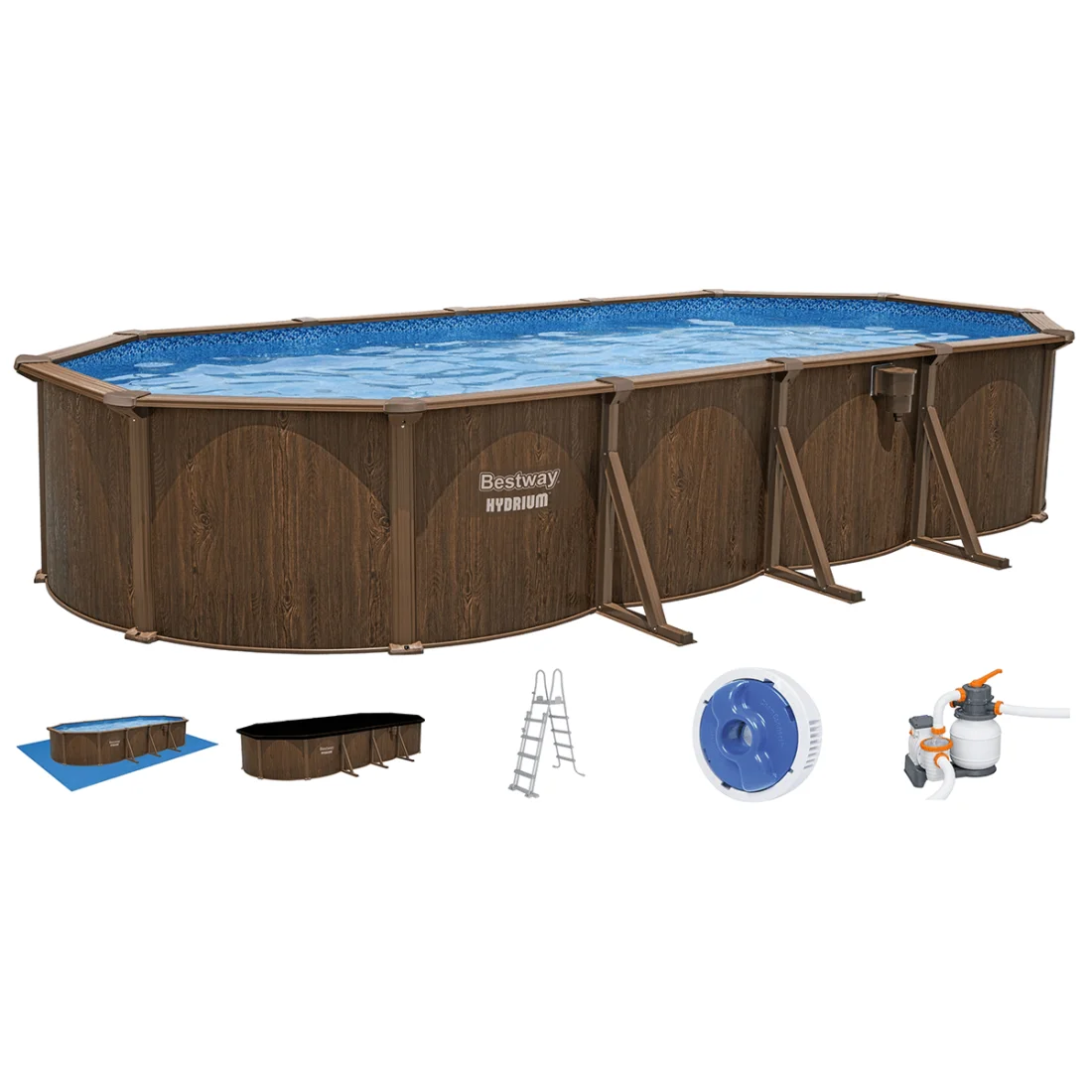BASEN STELAŻOWY HYDRIUM 7.32x3.66x1.32M BESTWAY 561CW (004236) - obrazek 3