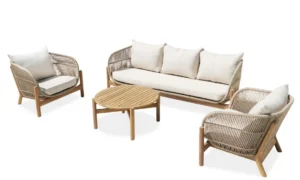 BERGEN CAFFE MAX ZESTAW ACACIA WOOD (008407)