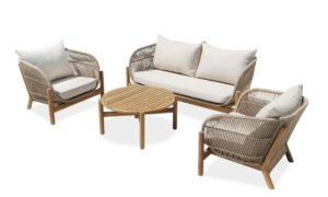 BERGEN CAFFE ZESTAW ACACIA WOOD (008406)