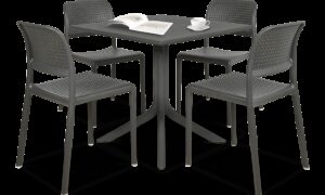 BORA BISTROT/CLIP 80 4+1 ZESTAW ANTRACITE (001975)