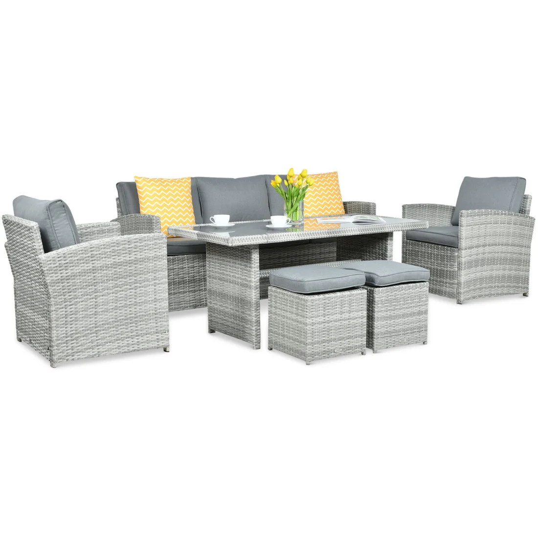 BORNEO ZESTAW+PUFY STONE GREY (003666) - obrazek 3